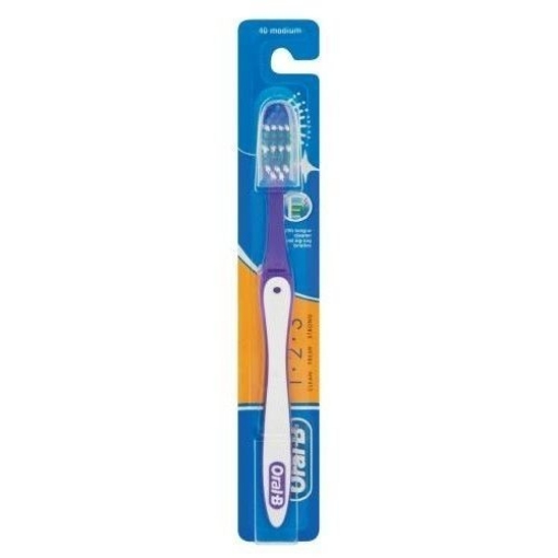 Picture of ORAL B TOOTH BRUSH 123 CLEAN FRESH STRONG 40 MEDIUM BRISTLES