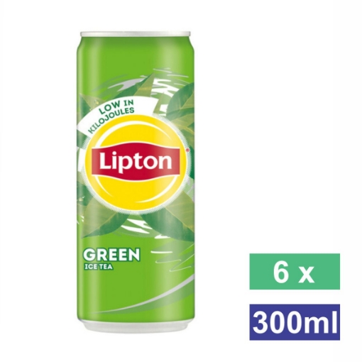 Picture of LIPTON ICE GREEN TEA CAN 6x300ml