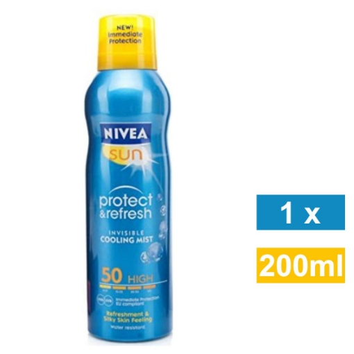 Picture of NIVEA SUN PROTECT & REFRESH INVISIBLE SUNSCREEN COOLING SPRAY SPF50 200ml