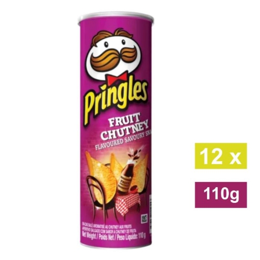 Picture of PRINGLES FRUIT CHUTNEY POTATO CRISPS 12x110g
