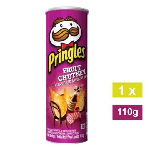 Picture of PRINGLES FRUIT CHUTNEY POTATO CRISPS 110g