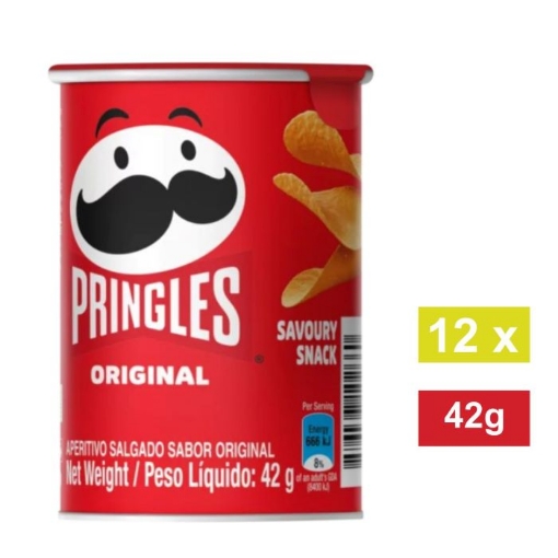 Picture of PRINGLES ORIGINAL POTATO CRISPS 12x42g