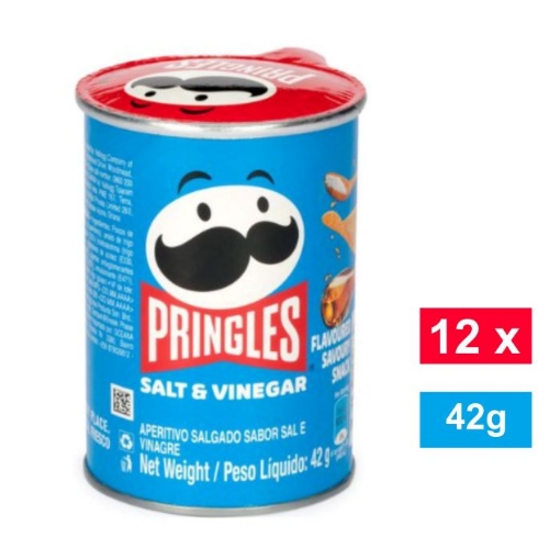 Picture of PRINGLES SALT & VINEGAR POTATO CRISPS 12x42g 