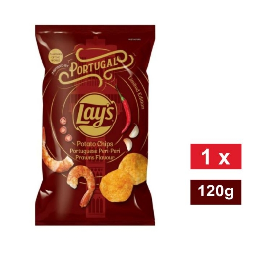 Picture of LAY'S LIMITED EDITION POURTUGUESE PERI PERI PRAWNS POTATO CHIPS 120g