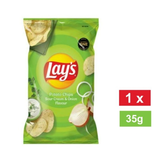 Picture of LAY'S SOUR CREAM & ONION FLAVOURED POTATO CHIPS 36g