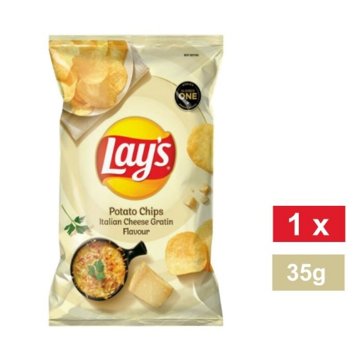 Picture of LAY'S ITALIAN CHEESE GRATIN FLAVOURED POTATO CHIPS 36g