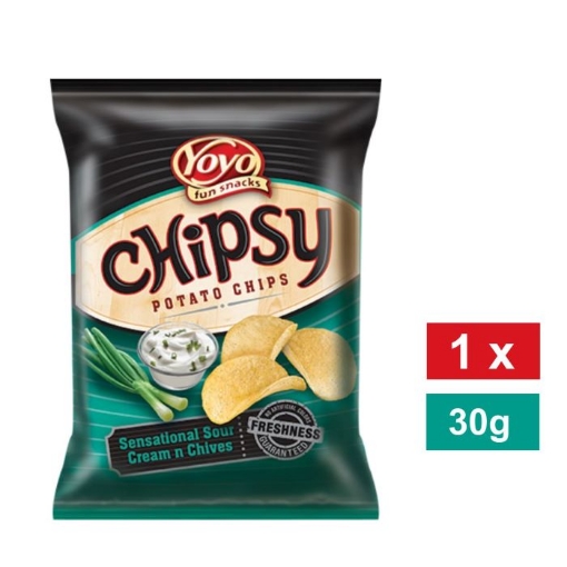 ZimZone. YOYO CHIPSY SENSATIONAL SOUR CREAM & CHIVES FLAVOURED POTATO