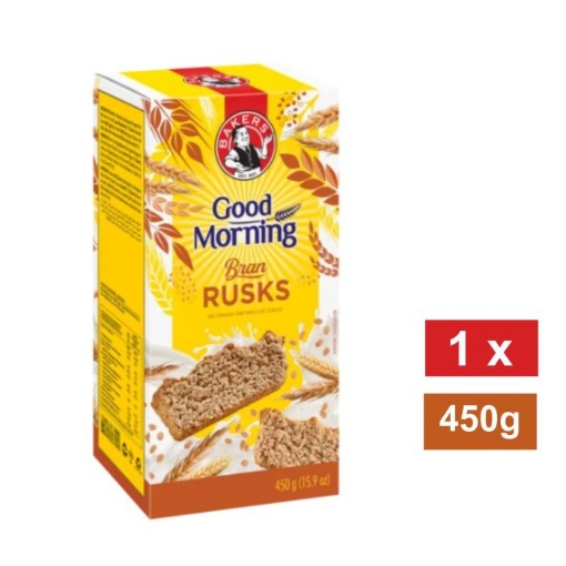 Picture of BAKERS GOOD MORNING BRAN RUSKS 450g