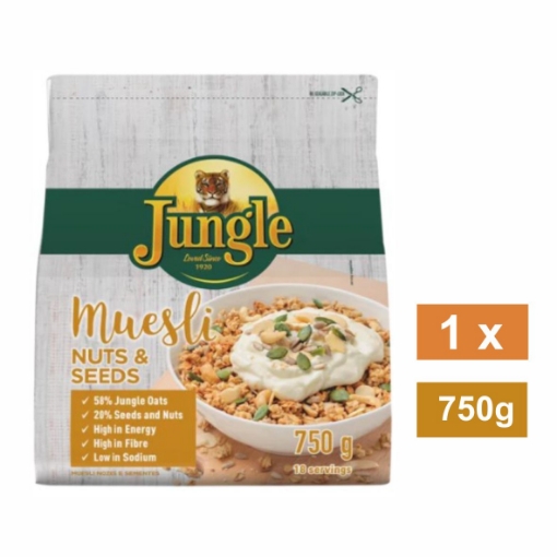 Picture of JUNGLE  NUTS & SEEDS MUESLI CEREAL 750g