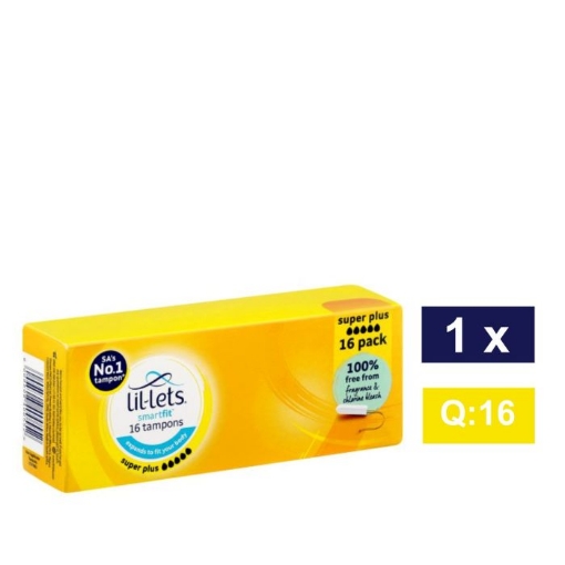 Picture of LIL-LETS SMARTFIT SUPER PLUS TAMPONS 16's 