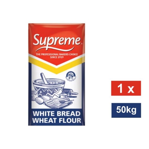 Picture of SUPREME WHITE BREAD  WHEAT FLOUR 50Kg 
