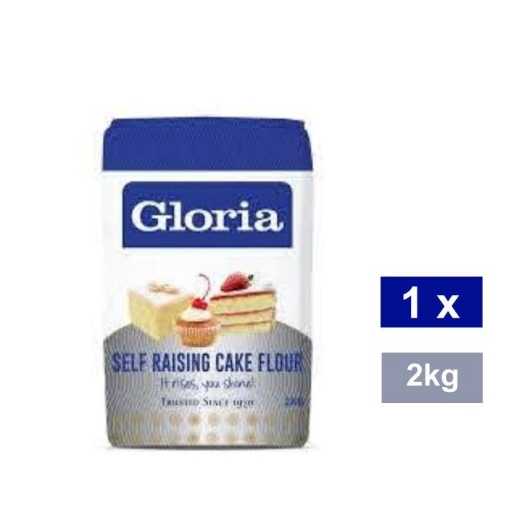 Picture of GLORIA SELF RAISING CAKE FLOUR (SILVER-CAKE FLOUR BASE) 2Kg