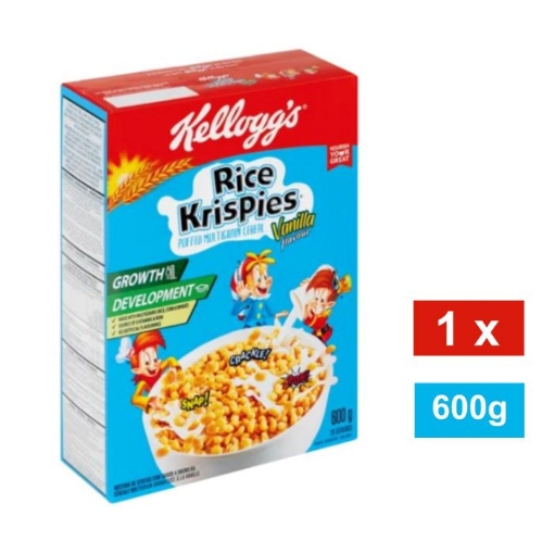 Picture of KELLOGGS RICE KRISPIES VANILLA FLAVOURED MULTIGRAIN CEREAL 600g  