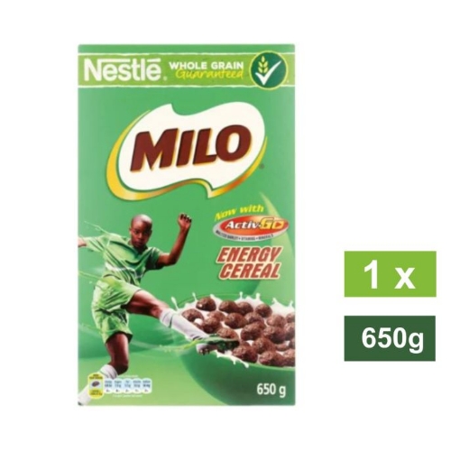 Picture of NESTLE MILO CHOCOLATE FLAVOURED WHOLEGRAIN CEREAL 650g 