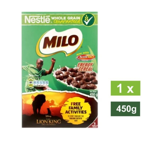 Picture of NESTLE MILO CHOCOLATE FLAVOURED WHOLEGRAIN CEREAL 450g 