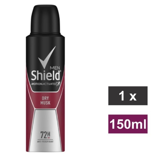 Picture of SHIELD MEN DEODORANT SPRAY - DRY MUSK 150ml
