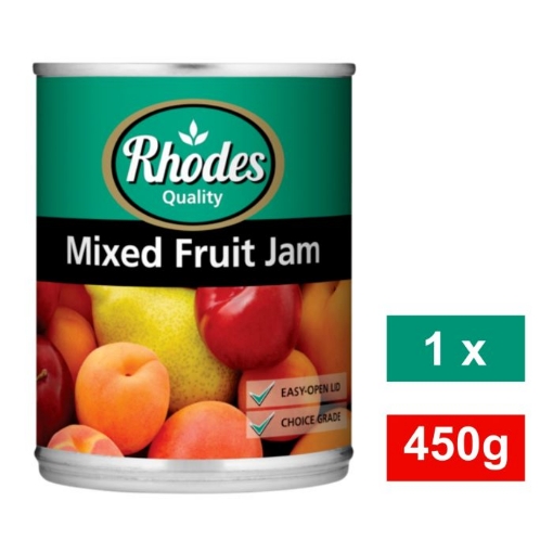 Picture of RHODES MIXED FRUIT JAM (TIN) 450g