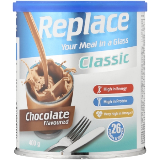 Picture of  REPLACE DIABETIC MEAL REPLACEMENT - CHOCOLATE 400g