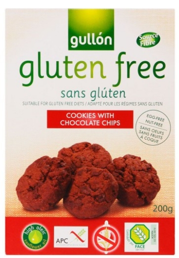 Picture of GULLON GLUTEN FREE CHOCOLATE CHIP MINI COOKIES 200g
