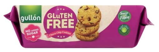 Picture of GULLON GLUTEN FREE NO SUGAR CHOC CHIP COOKIES 130g 