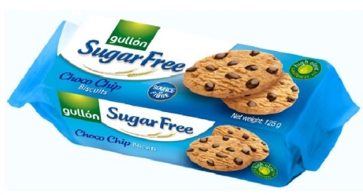 Picture of GULLON SUGAR FREE CHOCOLATE CHIP COOKIES 125g