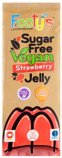Picture of FOOTY'S SUGAR FREE STRAWBERRY VEGAN JELLY 35g 