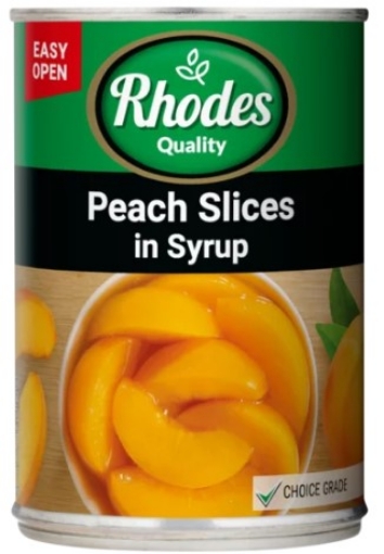 Picture of RHODES PEACH SLICES IN SYRUP 410g