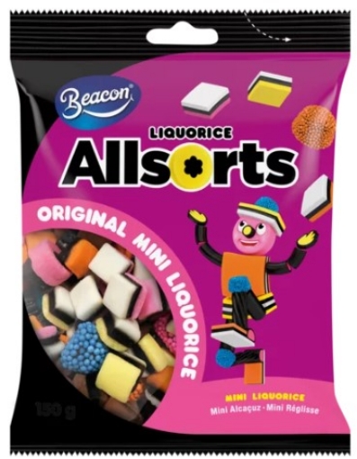Picture of BEACON LIQUORICE ALLSORTS ORIGINAL MINI LIQUORICE 75g