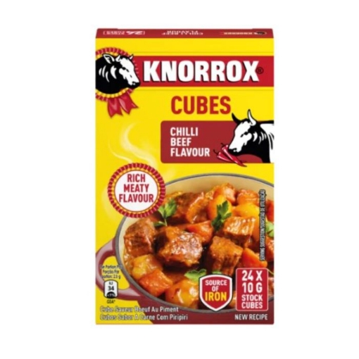 Picture of KNORROX CHILLI BEEF FLAVOURED STOCK CUBES 24x10g