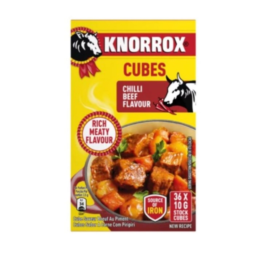 Picture of KNORROX CHILLI BEEF FLAVOURED STOCK CUBES 36x10g 