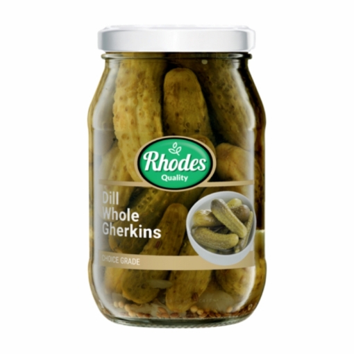 Picture of RHODES GHERKINS IN DILL BRINE 385g