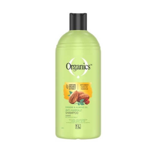 Picture of ORGANICS GINSENG & ALMOND OIL ANTI HAIR FALL SHAMPOO 1L 