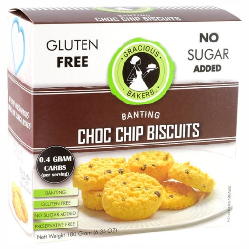 Picture of GRACIOUS BAKERS BANTING CHOC CHIP BISCUITS 180g