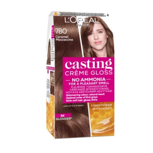 Picture of LOREAL PARIS CASTING CRÈME GLOSS NO. 780 CARAMEL MOCCACINO HAIR COLOUR DYE 242g  