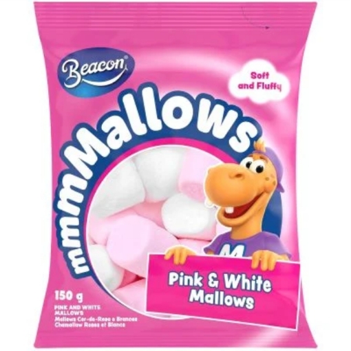 Picture of BEACON MARSHMALLOWS - PINK & WHITE 150g
