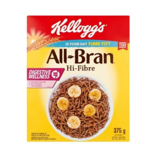 Picture of KELLOGGS ALL BRAN HI-FIBRE CEREAL 375g