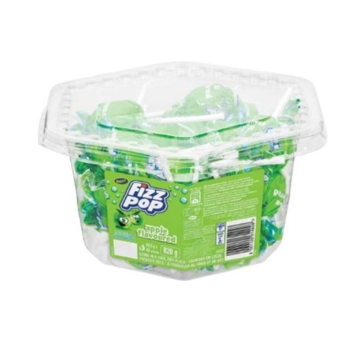 Picture of BEACON FIZZ POP APPLE FLAVOURED LOLLIPOPS 40's 