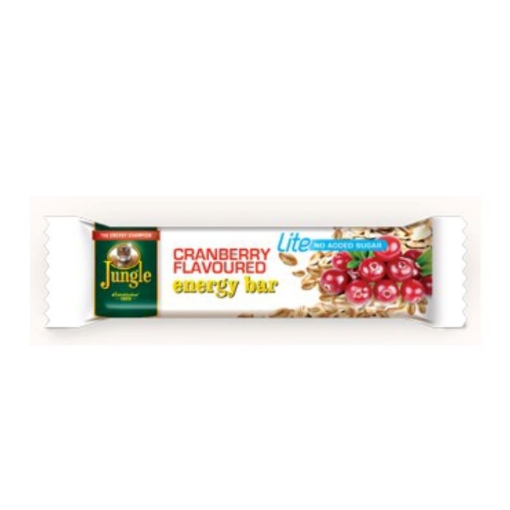 Picture of JUNGLE LITE CRANBERRY ENERGY BAR 40g 