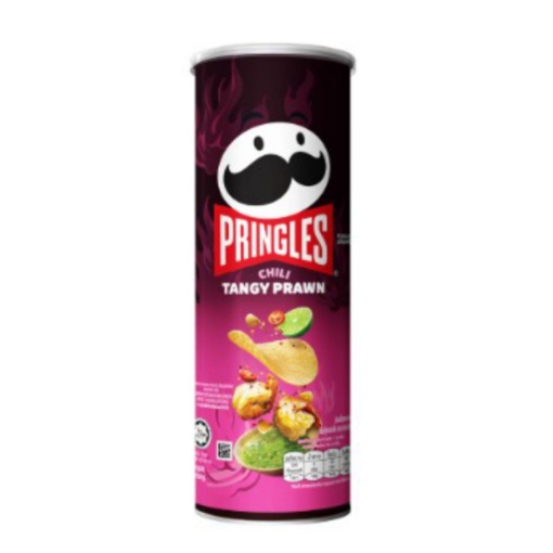 Picture of PRINGLES CHILLI TANGY PRAWN FLAVOURED SAVOURY SNACK 110g 