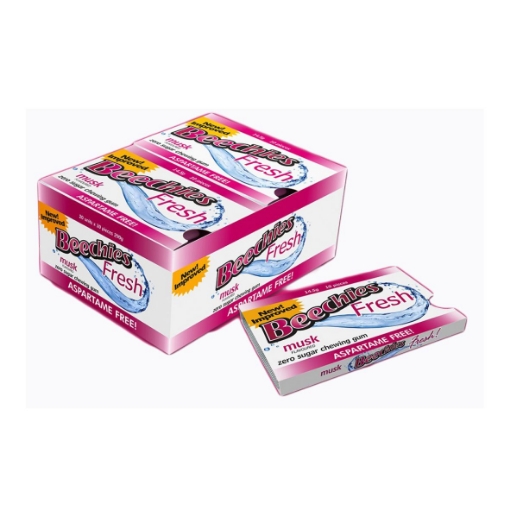 Picture of DANDY BEECHIES BLISTER MUSK FLAVOURED GUM 12x14.5g 