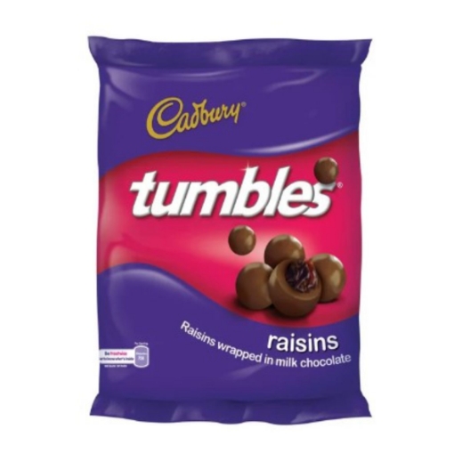 Picture of CADBURY CHOCOLATE TUMBLES WITH RAISINS 65g 