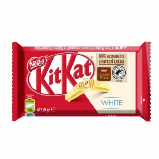 Picture of NESTLE KIT KAT 4 FINGER WHITE CHOCOLATE BAR 41.5g  