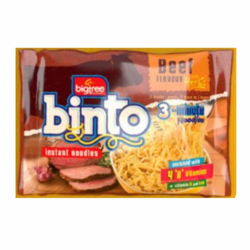 Picture of BINTO BEEF FLAVOUR INSTANT NOODLES 30x65g 