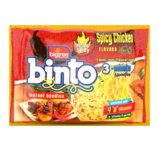 Picture of BINTO HOT & SPICY FLAVOUR INSTANT NOODLES 30x65g  