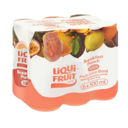 Picture of LIQUIFRUIT BREAKFAST PUNCH 100% JUICE CAN 6x300ml 