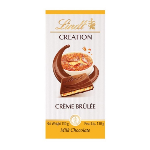 Picture of LINDT CREATION CRÈME BRULEE MILK CHOCOLATE BAR 150g