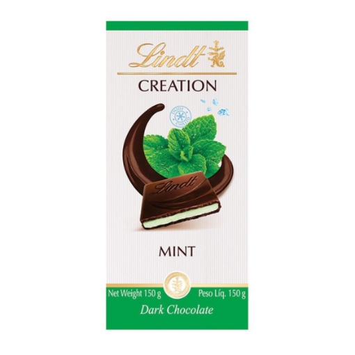 Picture of LINDT CREATION MINT DARK CHOCOLATE BAR 150g
