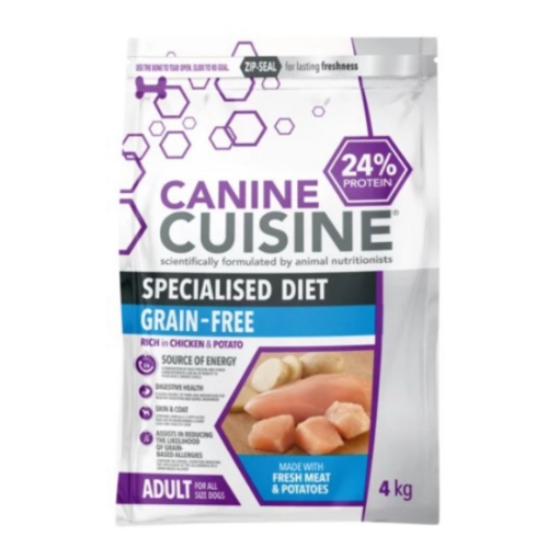 Picture of CANINE CUISINE SPECIALISED DIET GRAIN FREE CHICKEN & POTATOES ADULT DOG FOOD 4KG