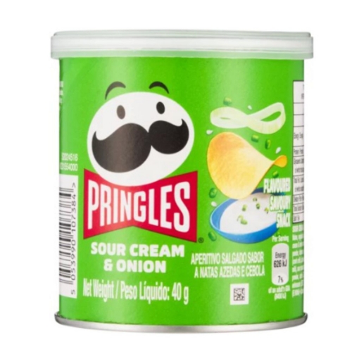 Picture of PRINGLES SOUR CREAM & ONION FLAVOURED SAVOURY SNACK 12x40g 
