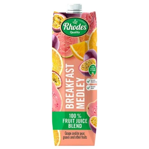 Picture of RHODES QUALITY 100% BREAKFAST MEDLEY FRUIT JUICE 1L